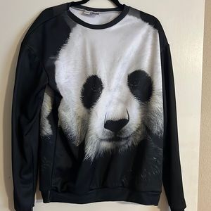 Mr gugu and miss go large panda sweatshirt warn one time